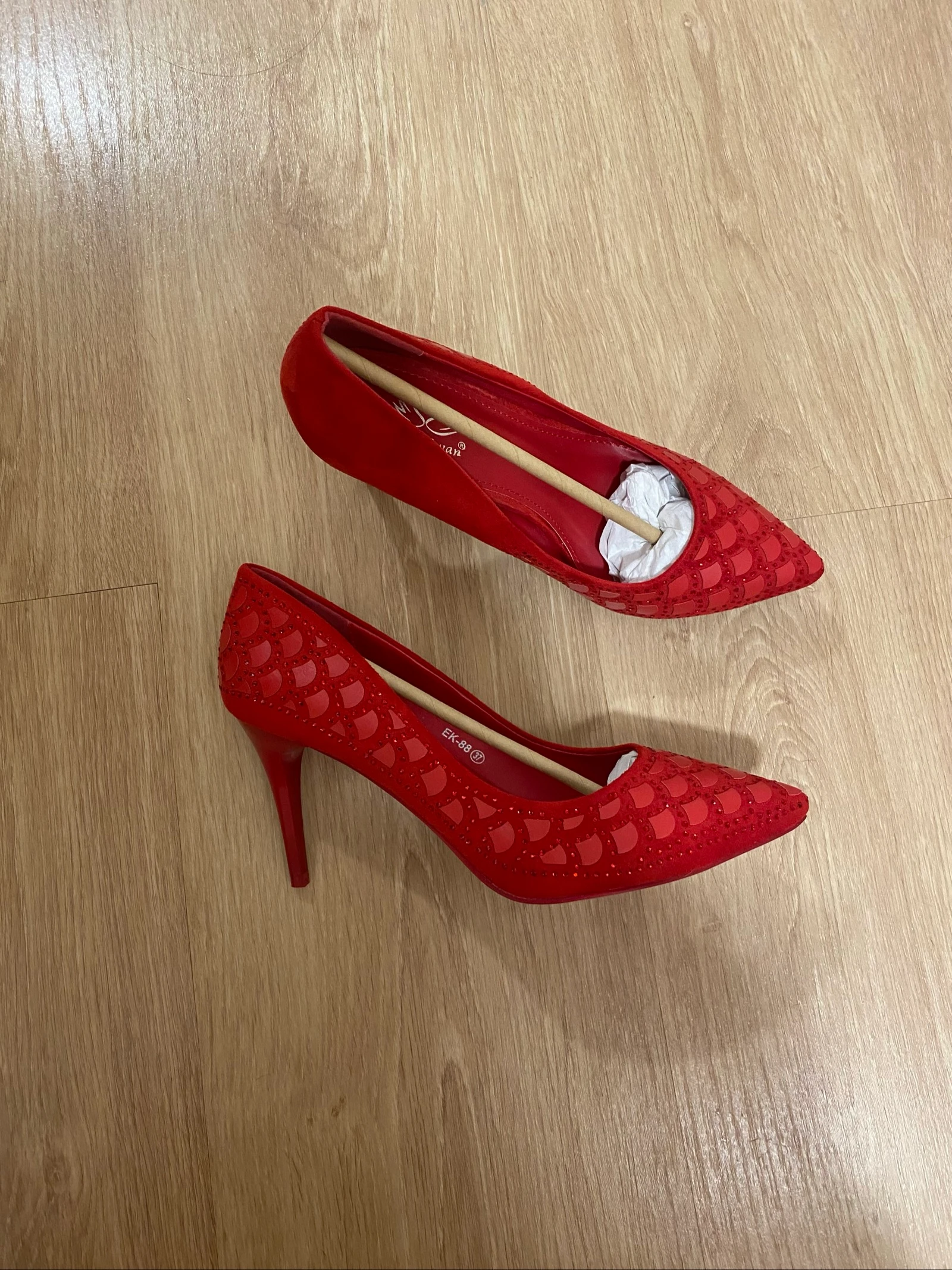 Zapatos tacon rojos 